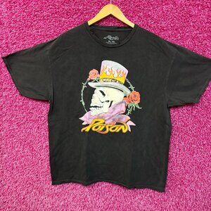 Poison Flesh Blood & Videotape Video Album Cover Rock Tee XL